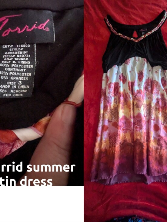 torrid Dresses & Skirts - torrid Black Bodice Floral Ombre Dress